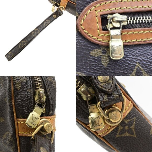 LOUIS VUITTON Marly Dragonne GM Clutch Hand Bag Monogram Brown M51825 61ED902 - Picture 7 of 16